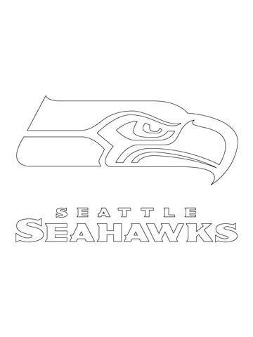 Seattle Seahawks Logo Coloring Page